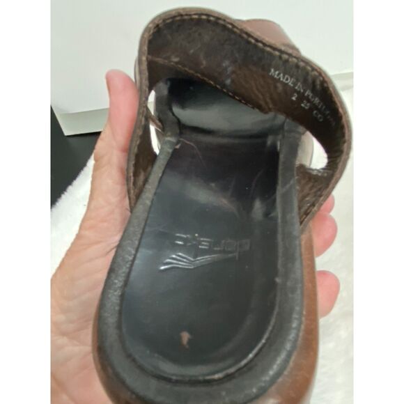 Dansko Brown Leather Women's Summer Sandal Size 5.5 Pre-Owned - Picture 8 of 13